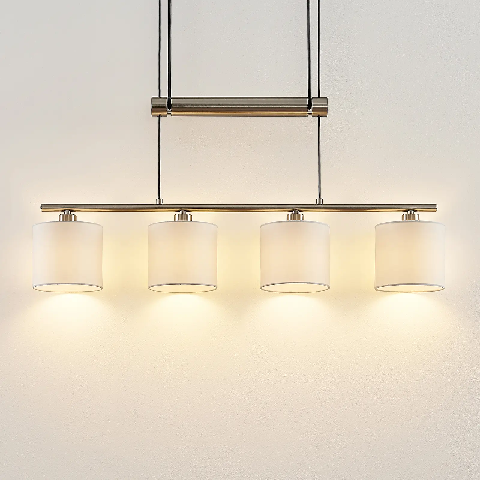 Lindby Jorin pakabinamas šviestuvas, reguliuojamo aukščio, baltas