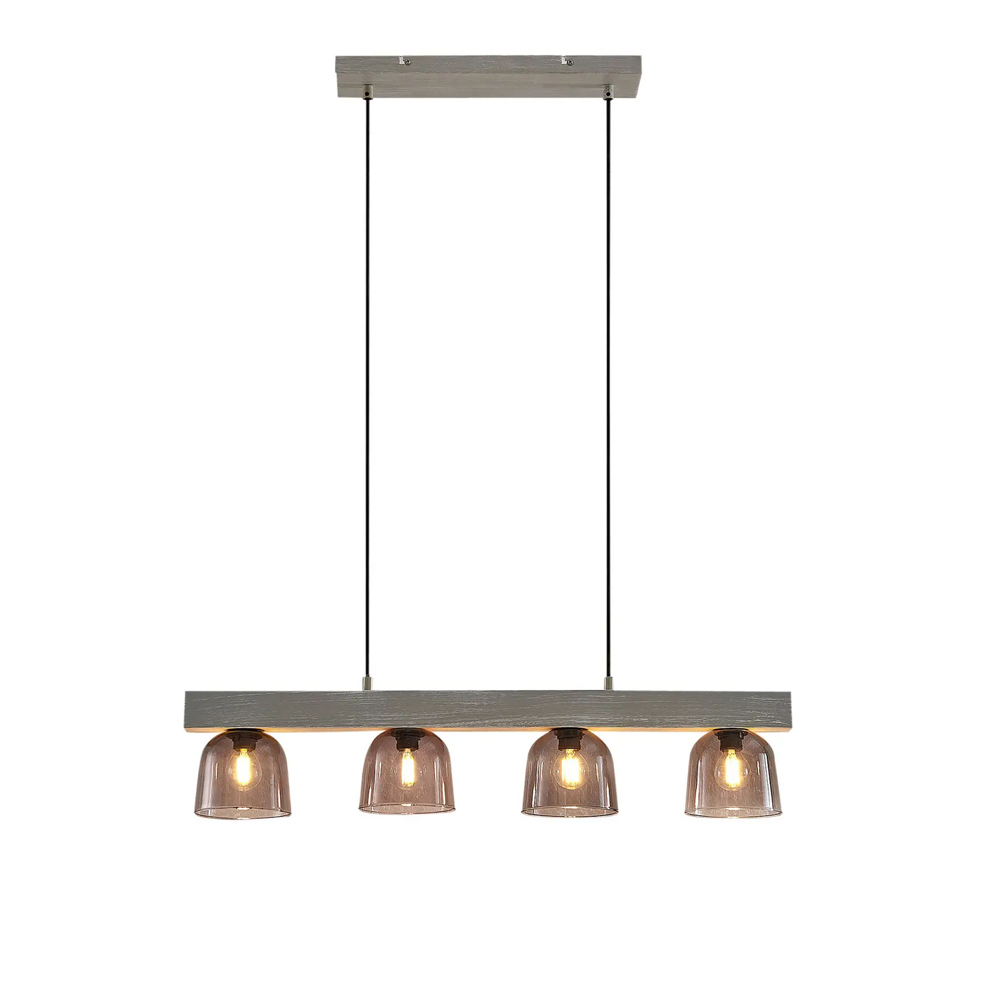 Lindby Watan pakabinamas šviestuvas su pilkais lęšiais