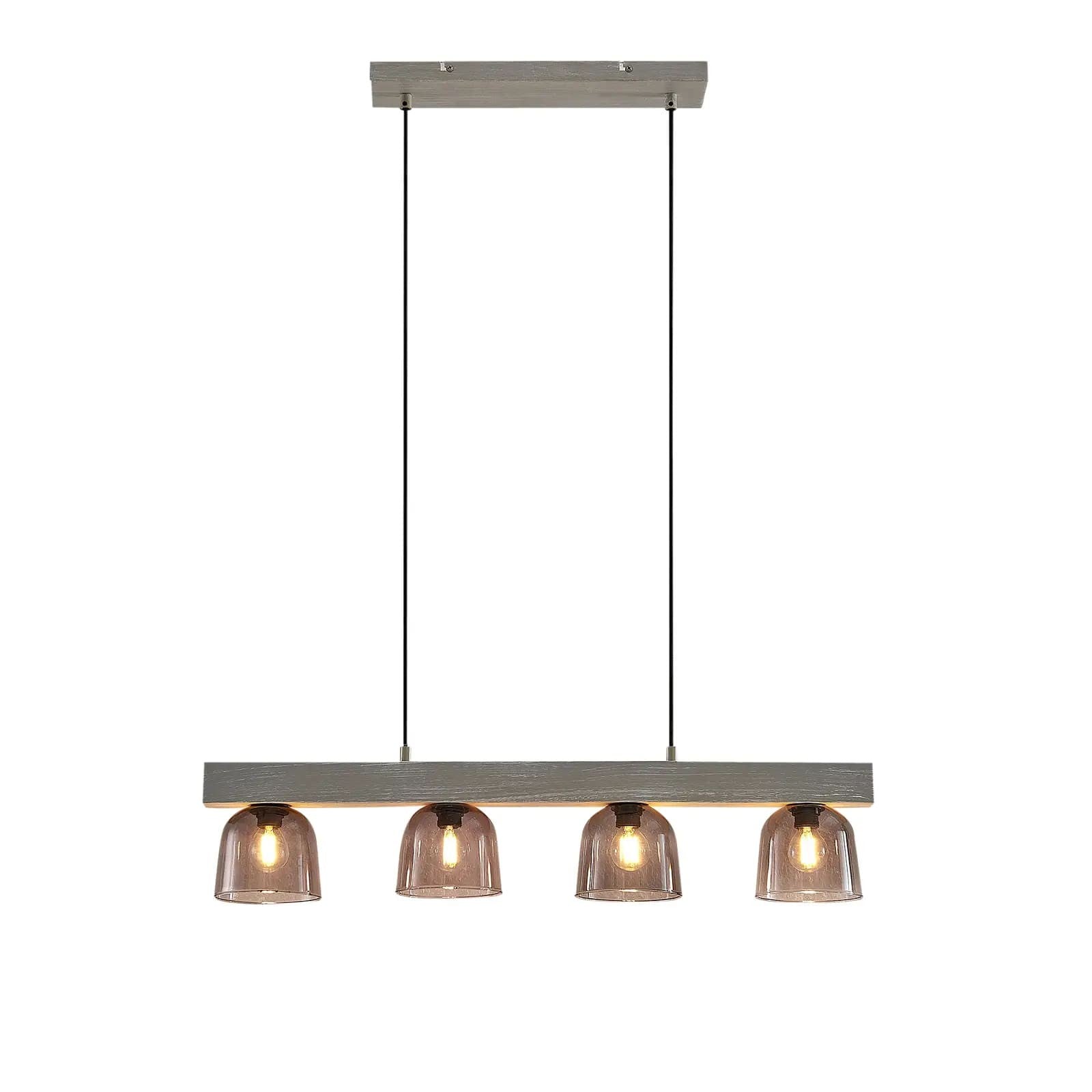 Lindby Watan pakabinamas šviestuvas su pilkais lęšiais