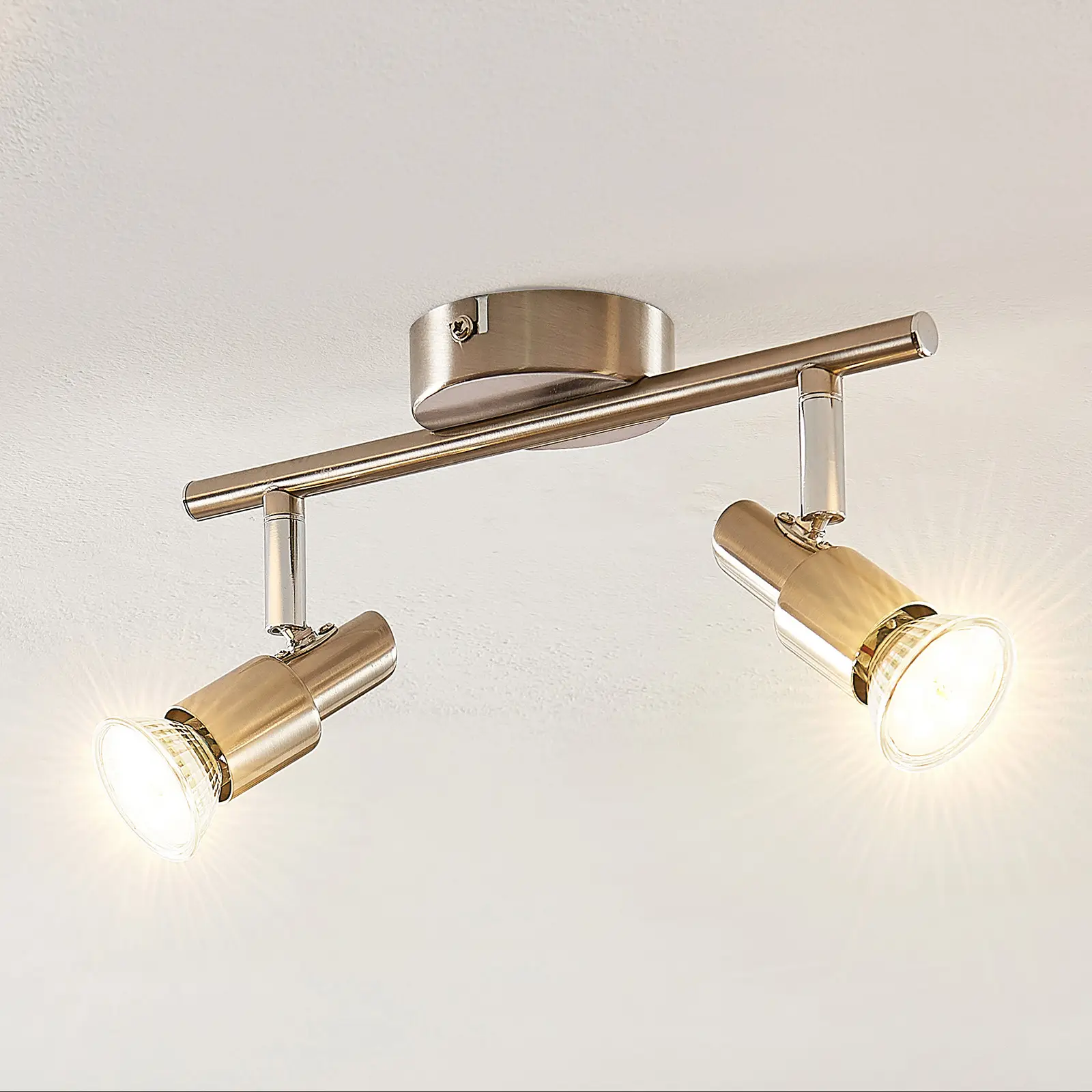 ELC Farida LED lubinis šviestuvas, nikelis, 2 šviesos šaltiniai