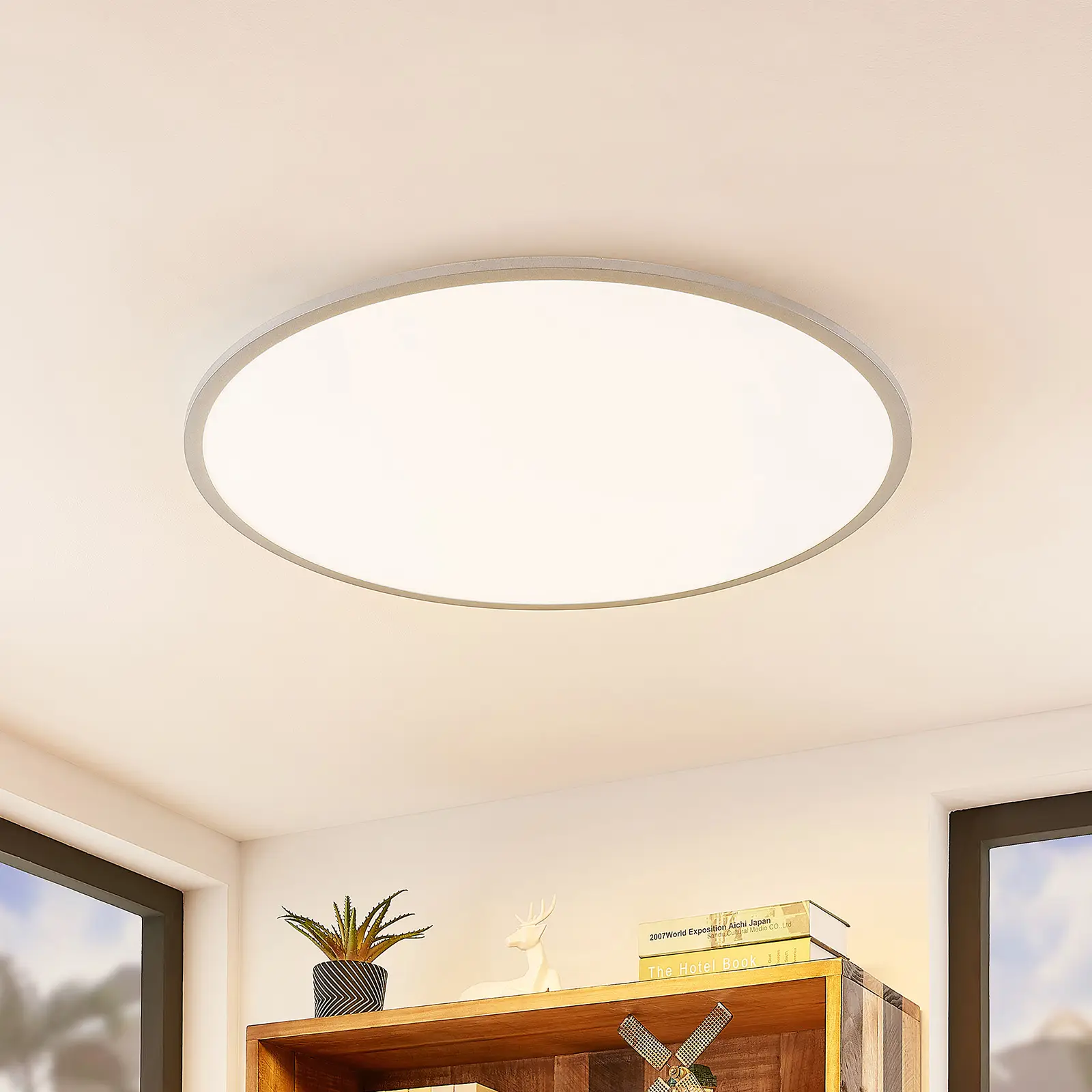 Lindby Narima LED lubinis šviestuvas, CCT, Ø 80 cm