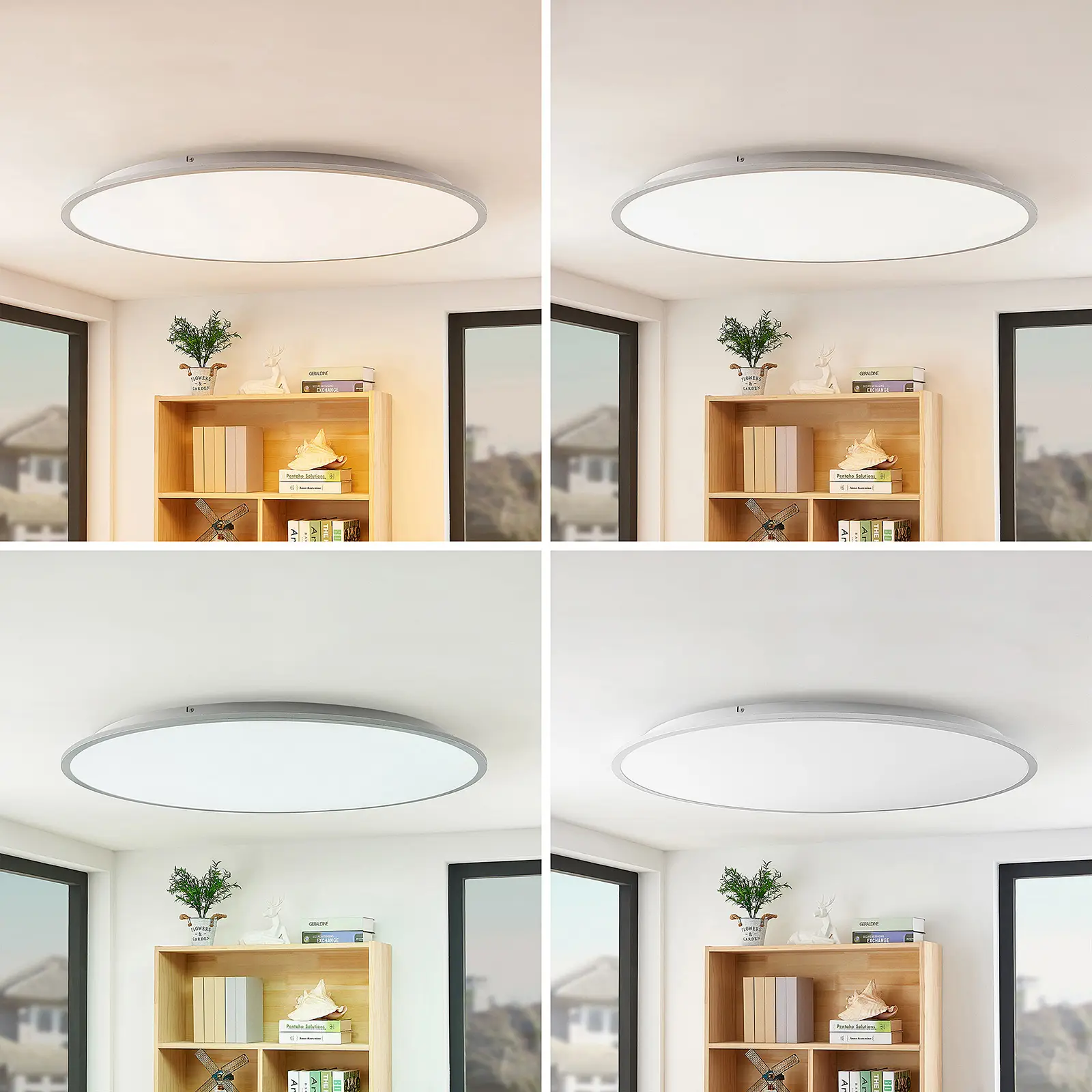 Lindby Narima LED lubinis šviestuvas, CCT, Ø 100 cm