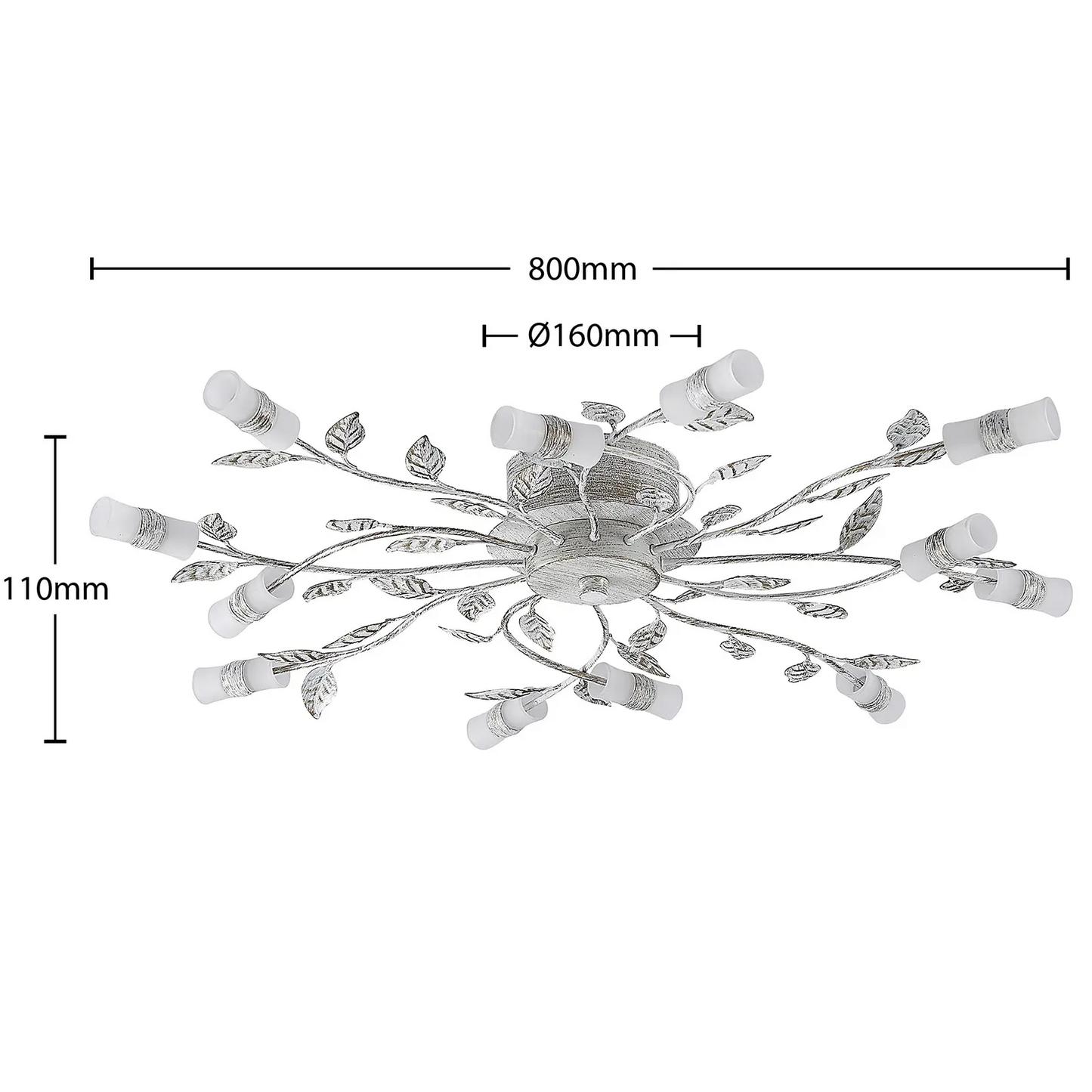 Lindby Bolonia LED lubinis šviestuvas, baltas