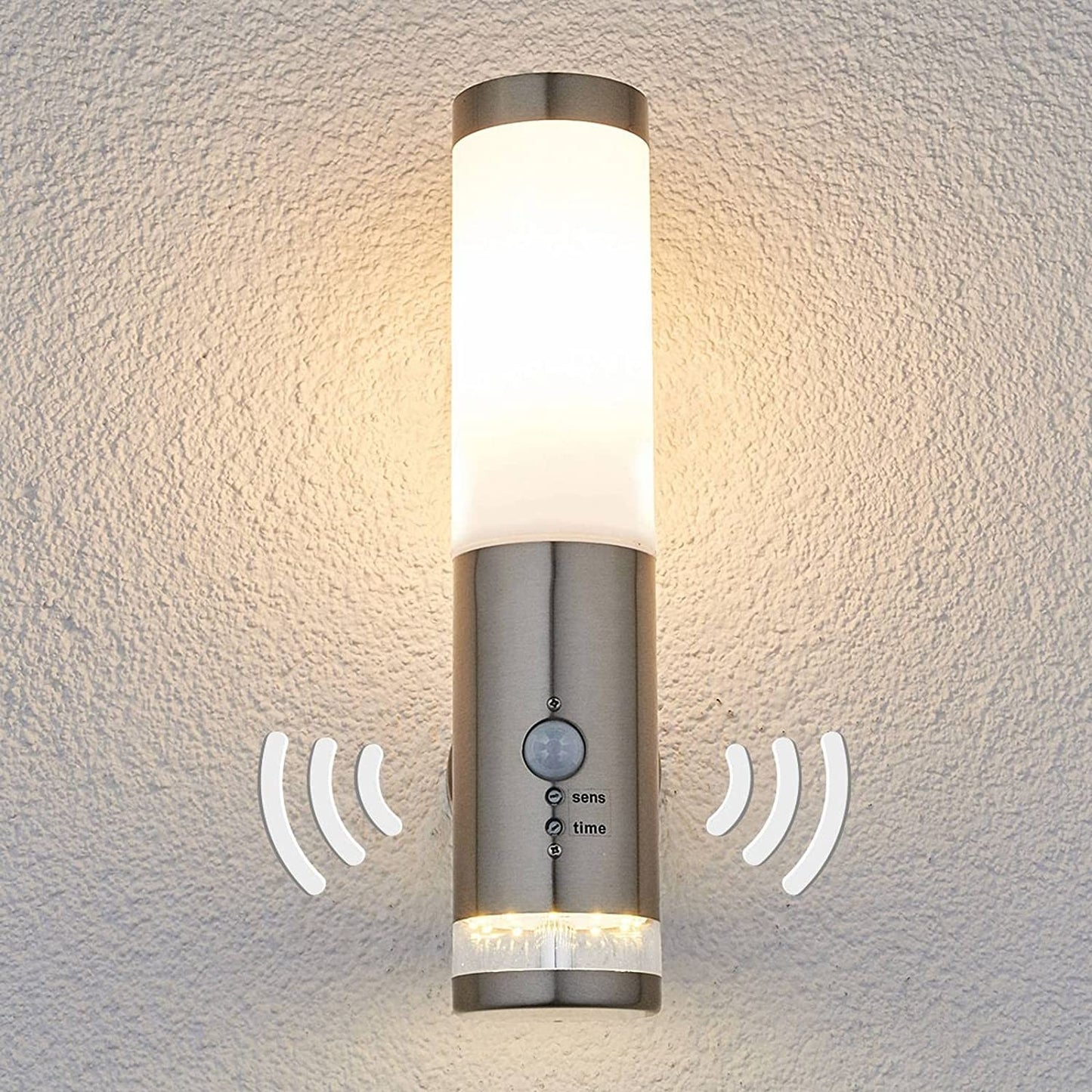 Binka lauko sieninis šviestuvas su jutikliu