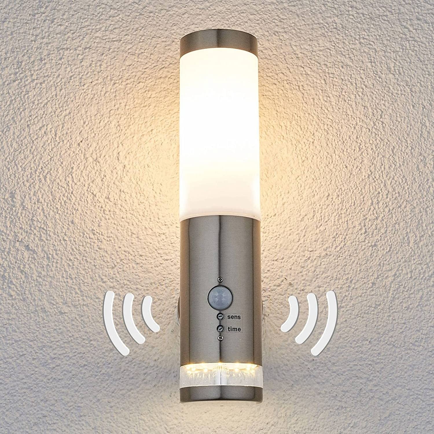 Binka lauko sieninis šviestuvas su jutikliu