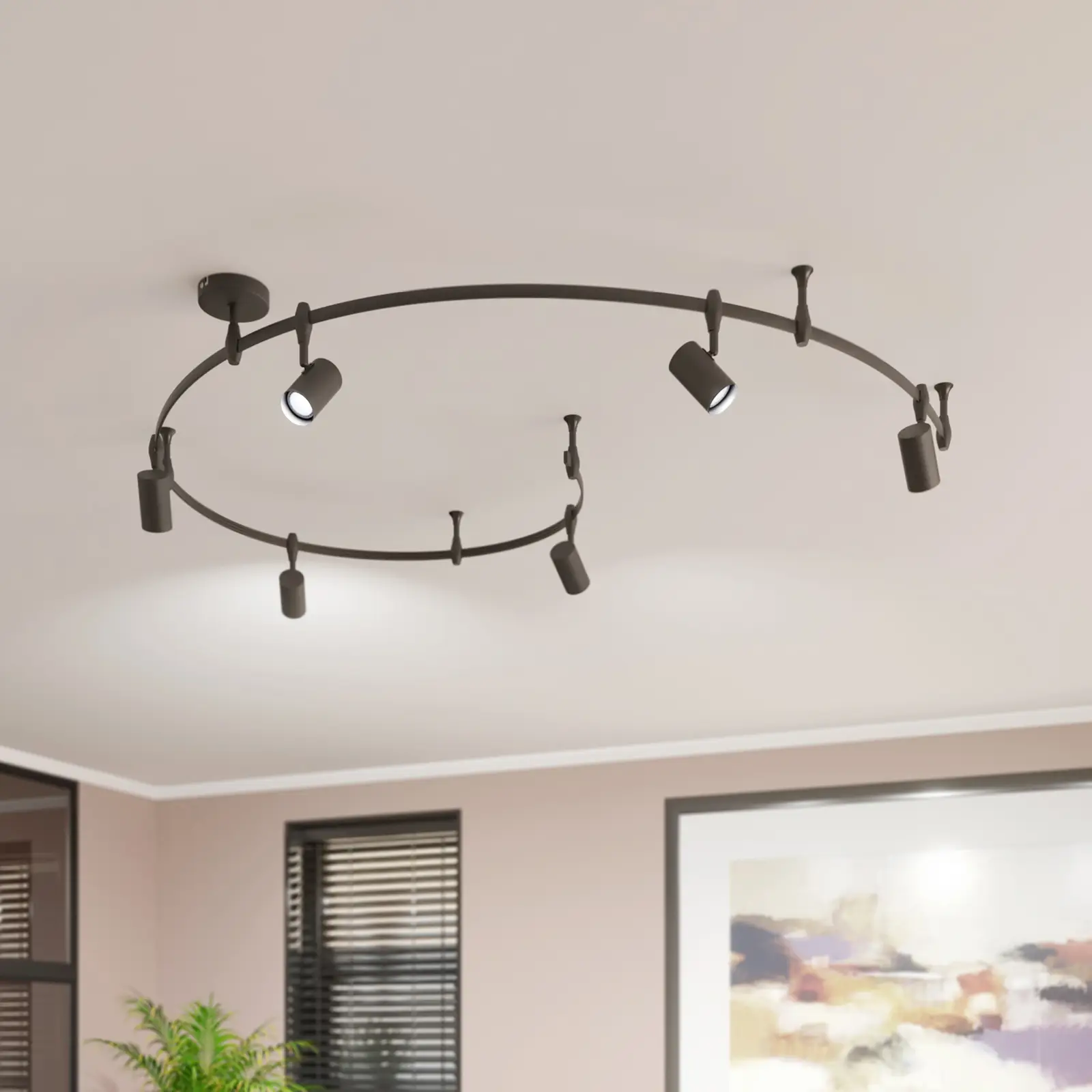 ELC Delila bėgių sistema, cilindras, smėlio juodas