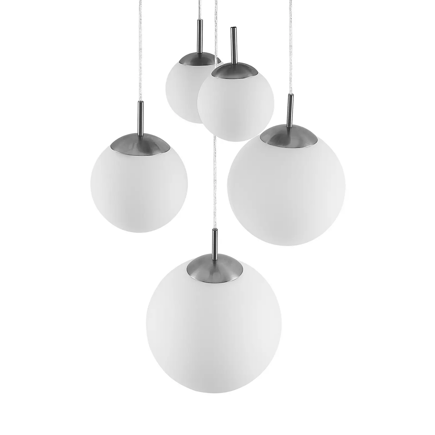 Lindby Heleska pakabinamas šviestuvas su penkiomis lemputėmis ir stiklinėmis sferomis