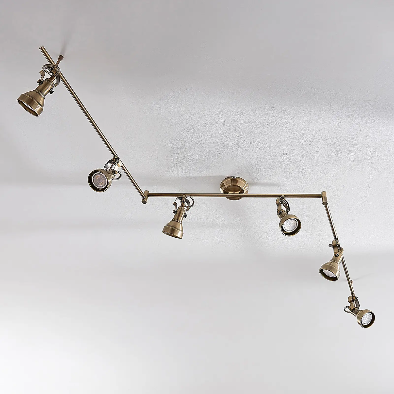 Šešių lempučių Perseas LED lubinis šviestuvas, GU10 LED