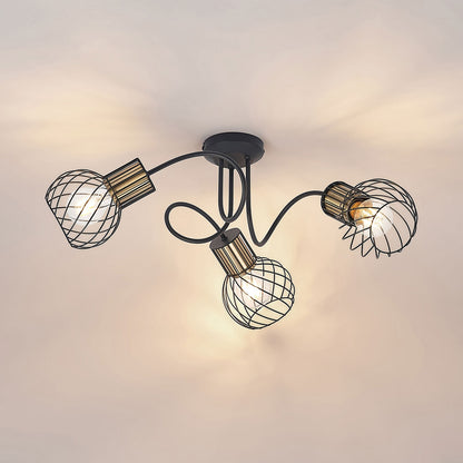 Lindby Cornel lubinis šviestuvas, narveliai, trys šviestuvai