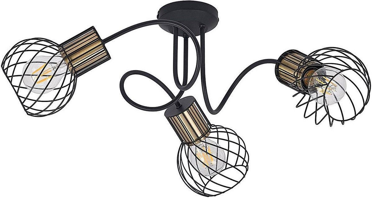 Lindby Cornel lubinis šviestuvas, narveliai, trys šviestuvai