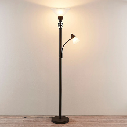 Dunja LED aukštyn šviestuvas su skaitymo lempa