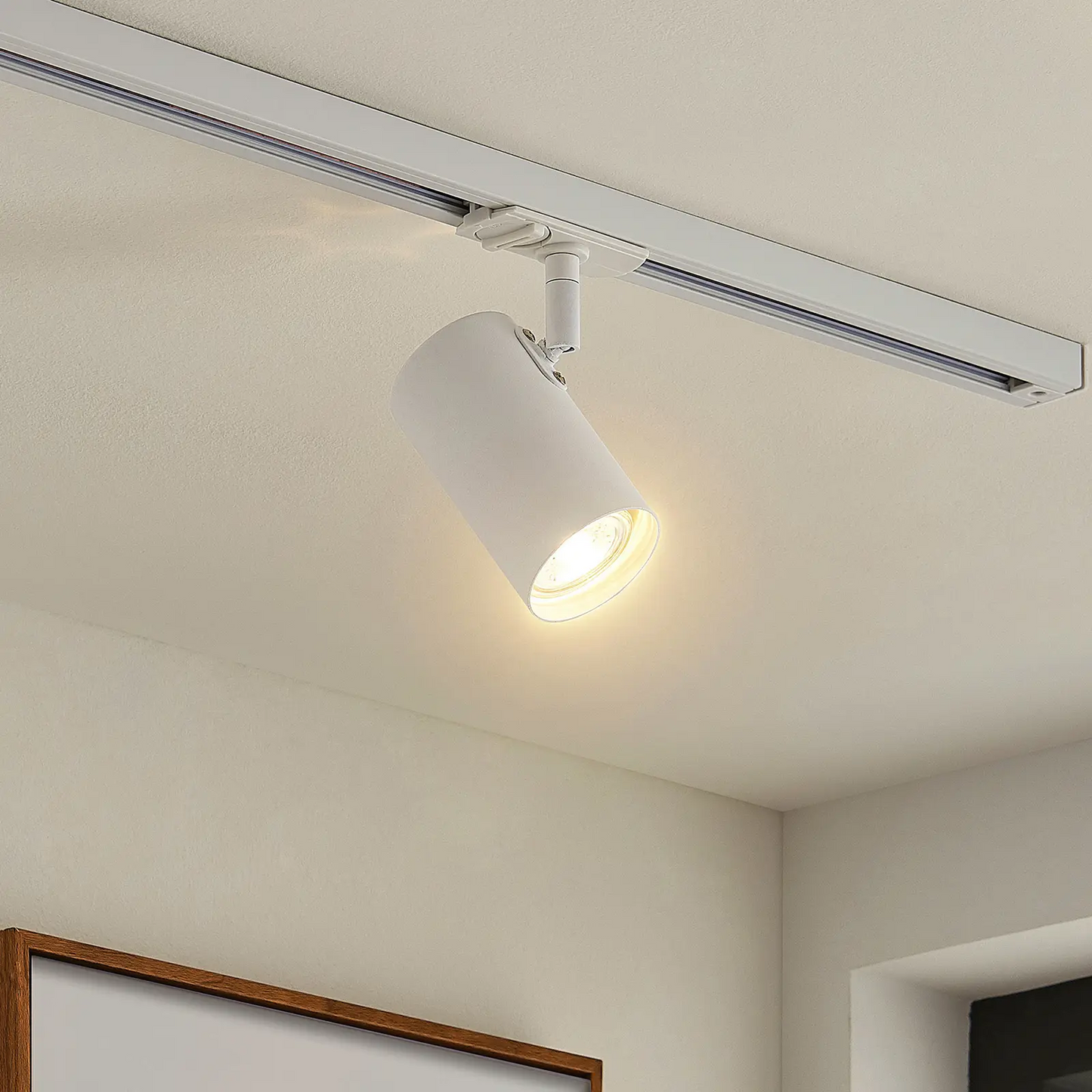 Lindby Ties LED bėgių lemputė, 1 fazė, balta