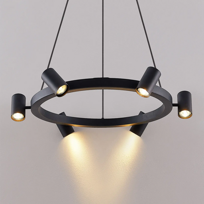 Lindby Savoli pakabinamas šviestuvas, apvalus, juodas