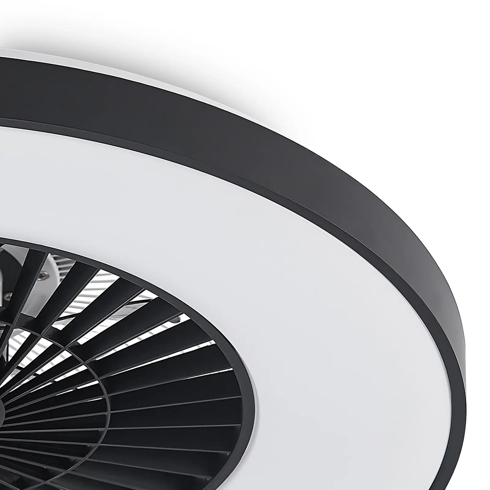 Starluna Orligo LED lubų ventiliatorius, matinė juoda