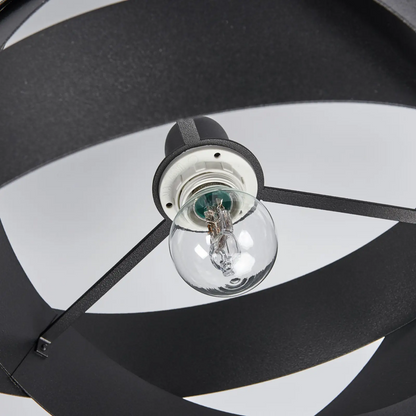 Tornado lubinis šviestuvas, juodas, trijų lempučių