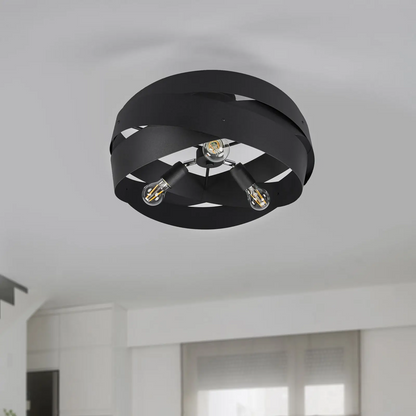 Lubinis šviestuvas Tornádo, juodas