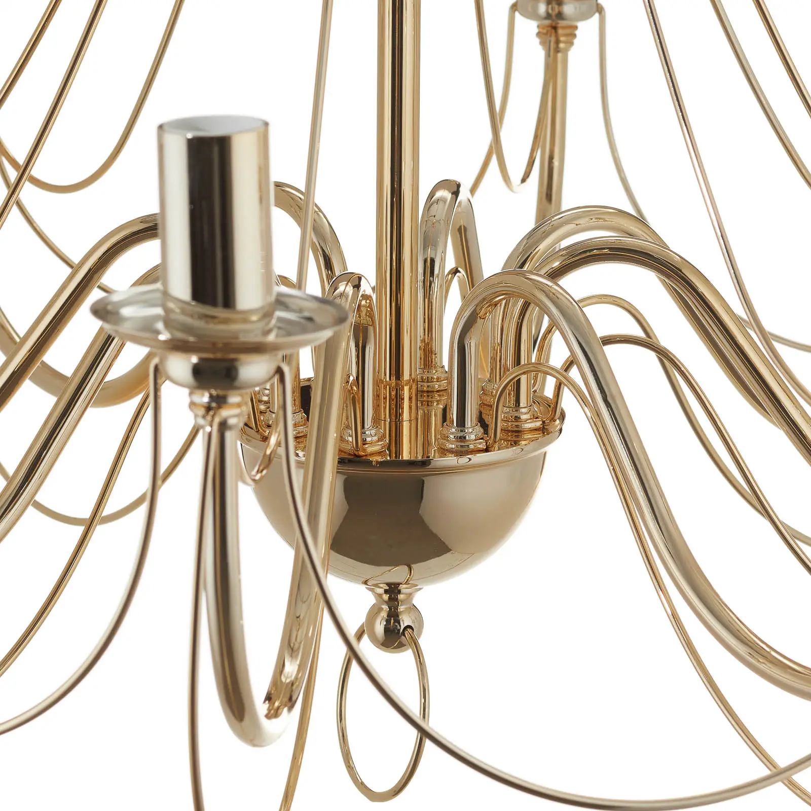 Lis Poland Kabantis sietynas Retro, 8 pl. auksinė, 75 cm pakaba