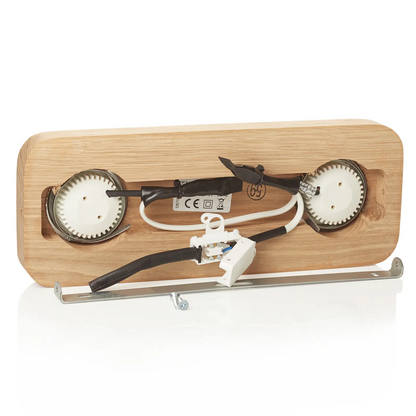 Natūralaus medžio dizaino Sunniva LED lubų šviestuvas