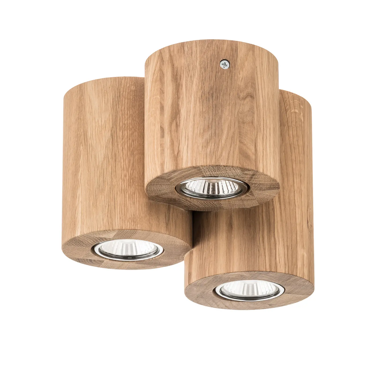 Lubinis šviestuvas Wooddream 3 lempučių ąžuolinis, apvalus