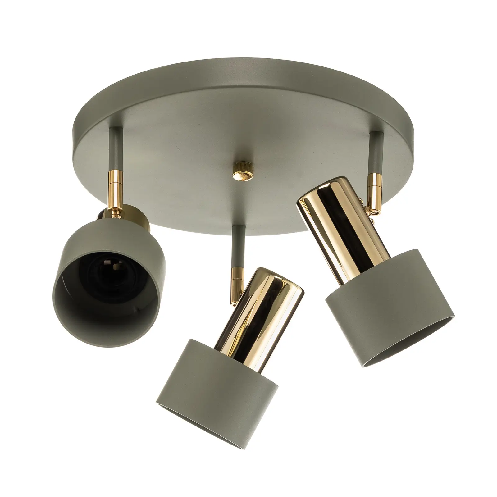 EULUNA Lubinis šviestuvas Destin 3 liepsnų žalias/žalvaris