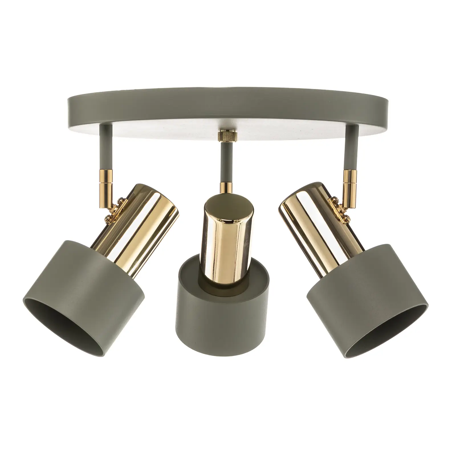 EULUNA Lubinis šviestuvas Destin 3 liepsnų žalias/žalvaris