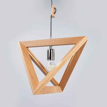 Medinis pakabinamas šviestuvas Trigonon