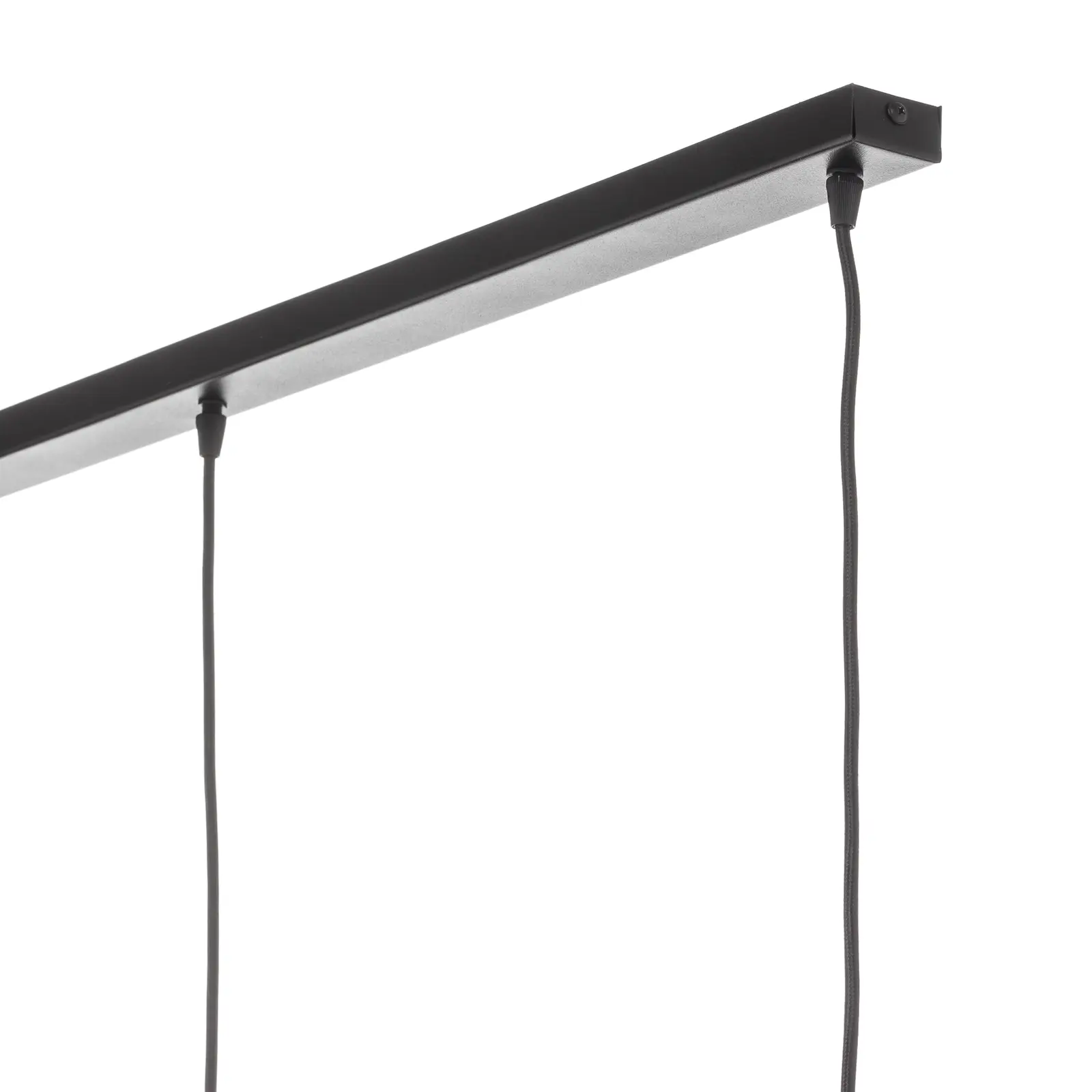 Vamzdis pakabinamas šviestuvas su mediniais gaubtais, 3 lempučių. ilgai