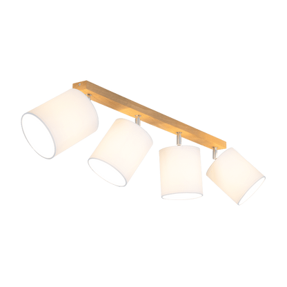 Akcentinis šviestuvas APRILLIA 4xE27/25W/230V baltas ąžuolas