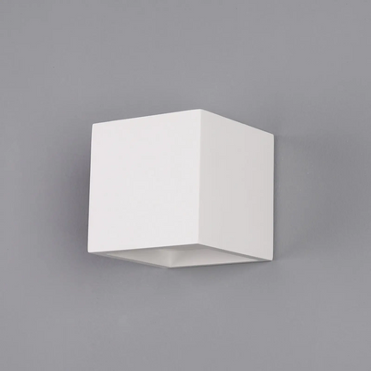 Kubo formos Marita LED sieninis šviestuvas iš gipso