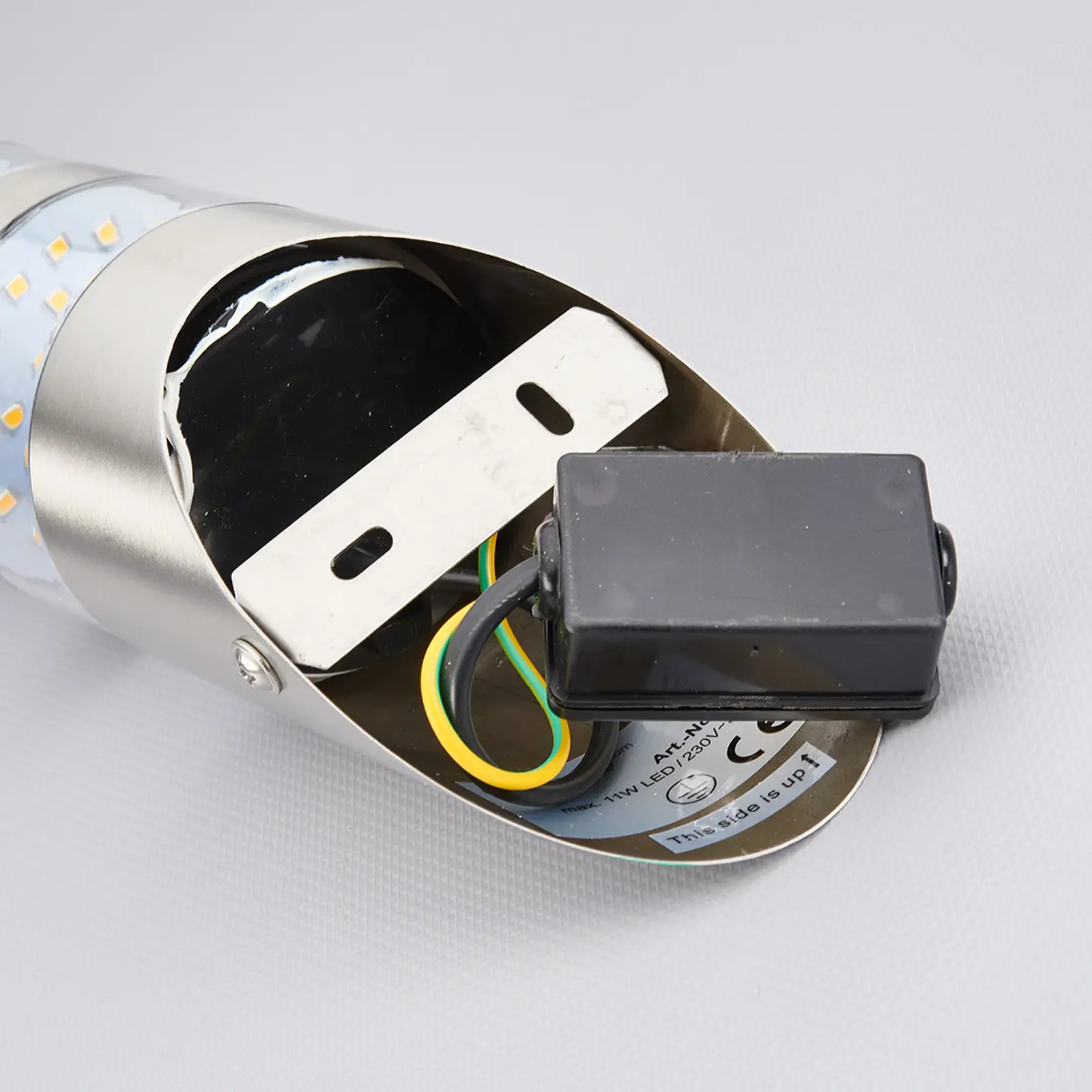 LED nerūdijančio plieno lauko sieninis šviestuvas Lanea oblique