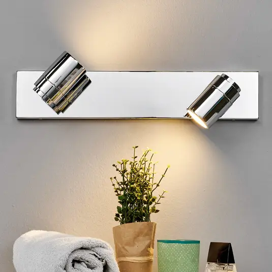 2 fl. Dejan vonios sieninis šviestuvas chromo