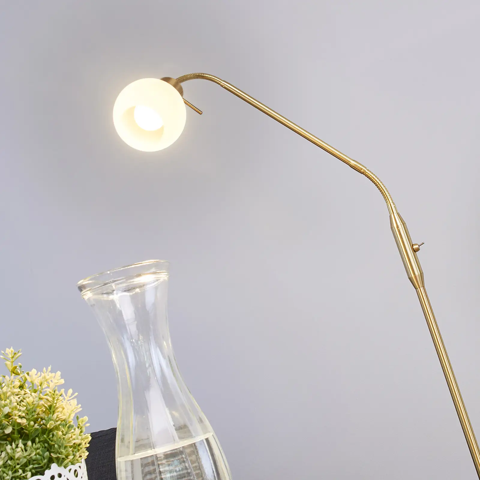 Elaina LED toršeras, 1 lemputė, žalvaris