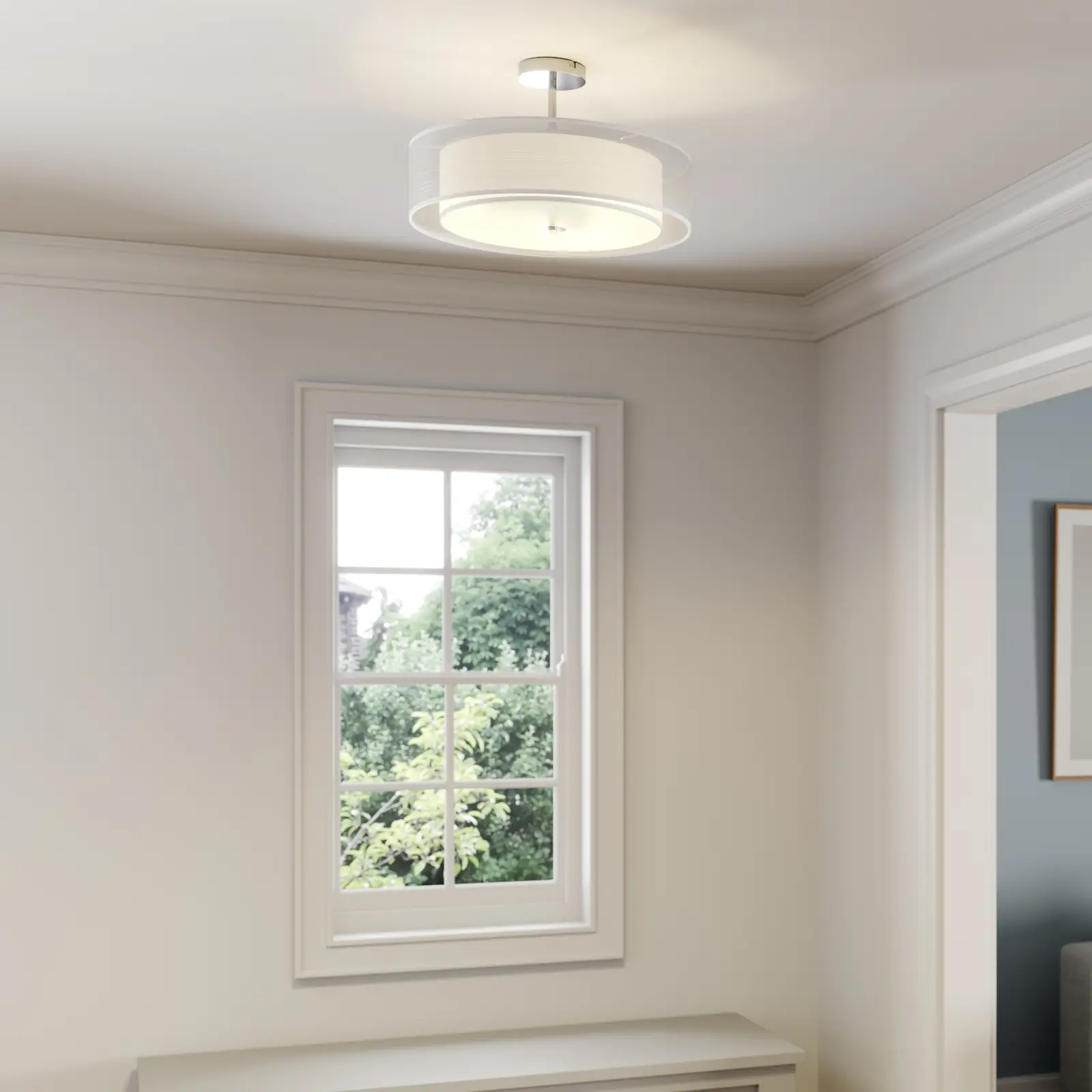 Pikka LED lubinis šviestuvas su baltu atspalviu