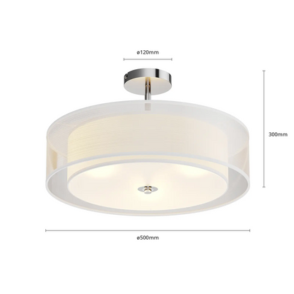Pikka LED lubinis šviestuvas su baltu atspalviu