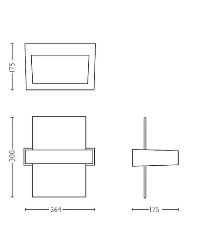 PHILIPS MYGARDEN AFTERGLOW LED sieninis šviestuvas 2 x 4,5W