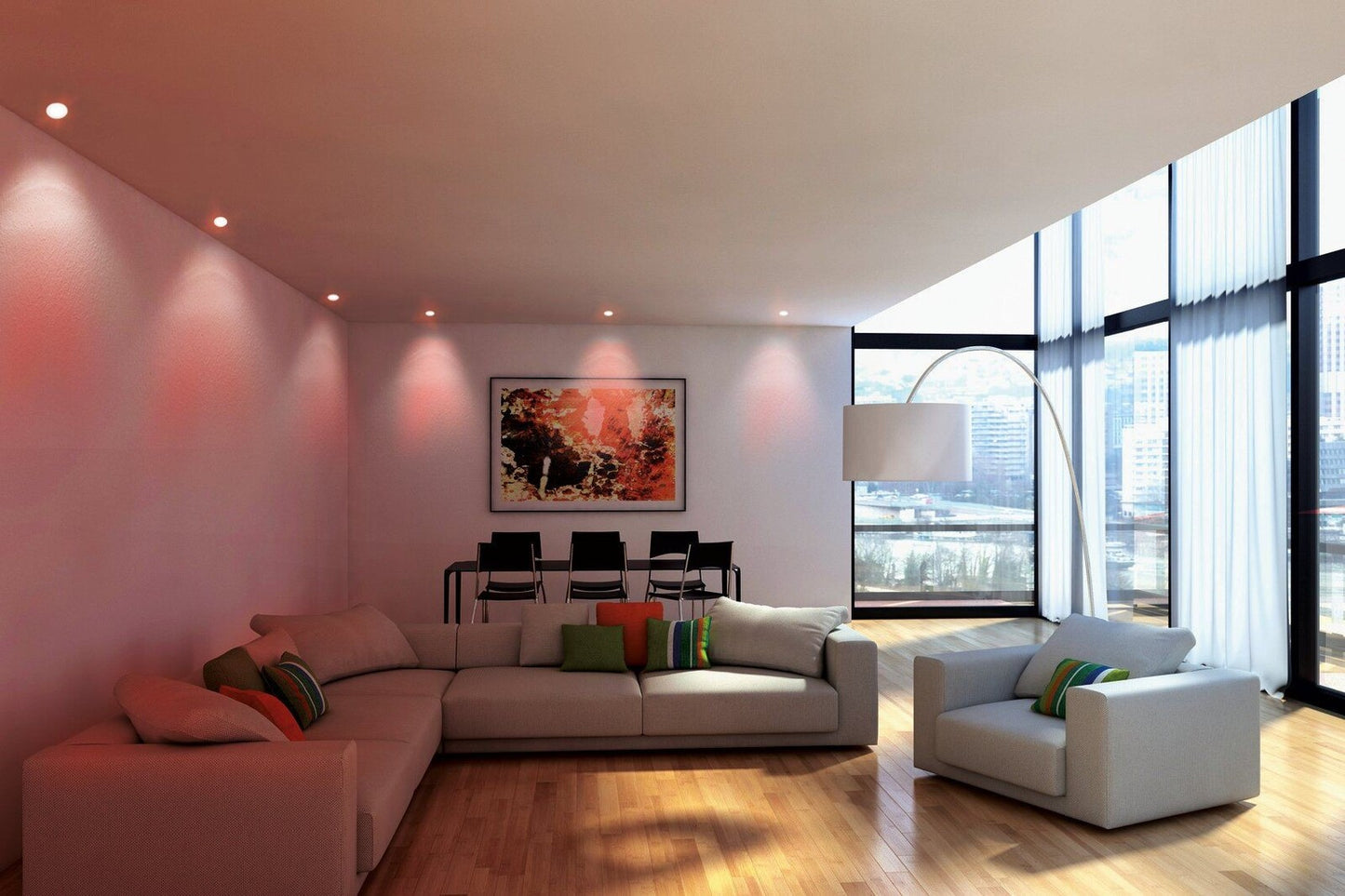 5.4W LED ĮMONTUOJAMA PANELĖ FUEVA-C EGLO CONNECT Ø12 32737