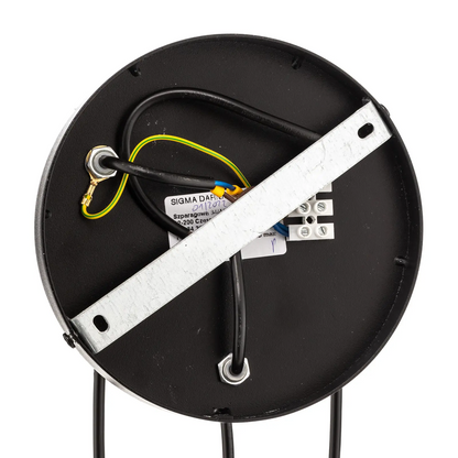 Sopel pakabinamas šviestuvas, 3 lempučių, juodas