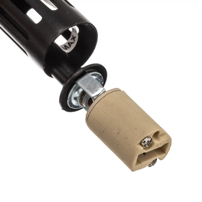 Sopel pakabinamas šviestuvas, 3 lempučių, juodas