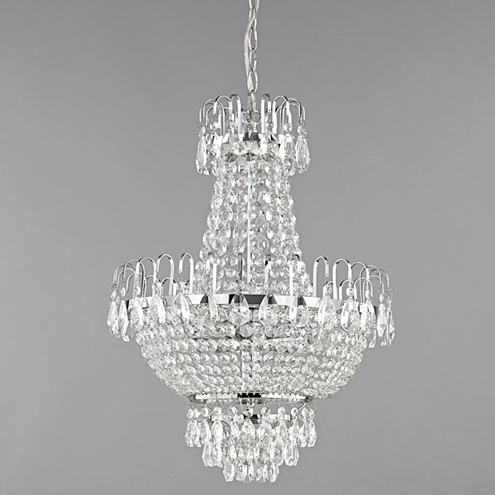 Blizgantis chromo krištolo pakabukas Casparia