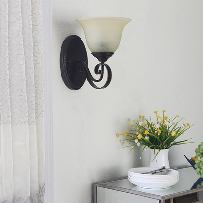 Sieninis šviestuvas Svera kaimiško stiliaus, E27 LED