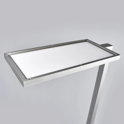 Sidabrinės spalvos biuro LED toršeras Dorean