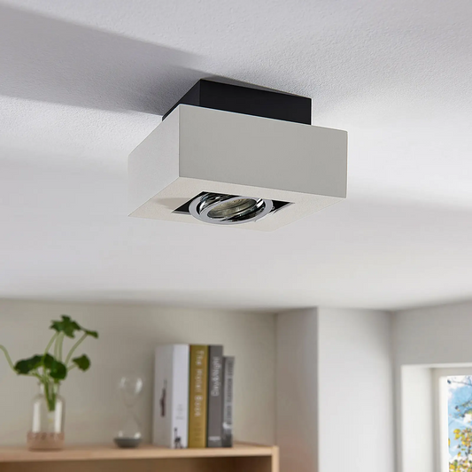 Kvadratinis LED taškas Vince baltos spalvos