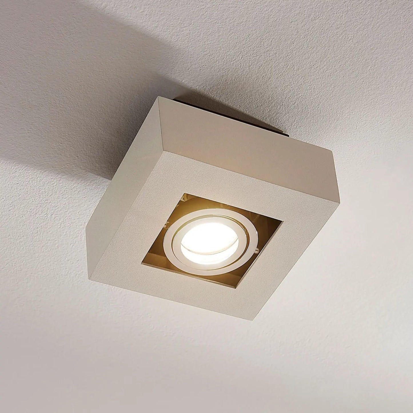 Kvadratinis LED taškas Vince baltos spalvos