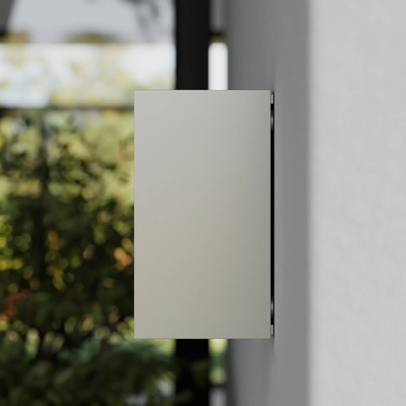 Sidabrinis lauko sieninis šviestuvas Tavi su Bridgelux LED