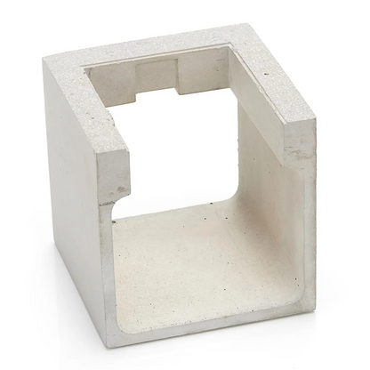 Betoninės pilkos spalvos Riak LED lauko sieninis šviestuvas