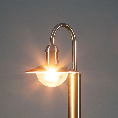 Lenktas nerūdijančio plieno kelio šviestuvas Damion