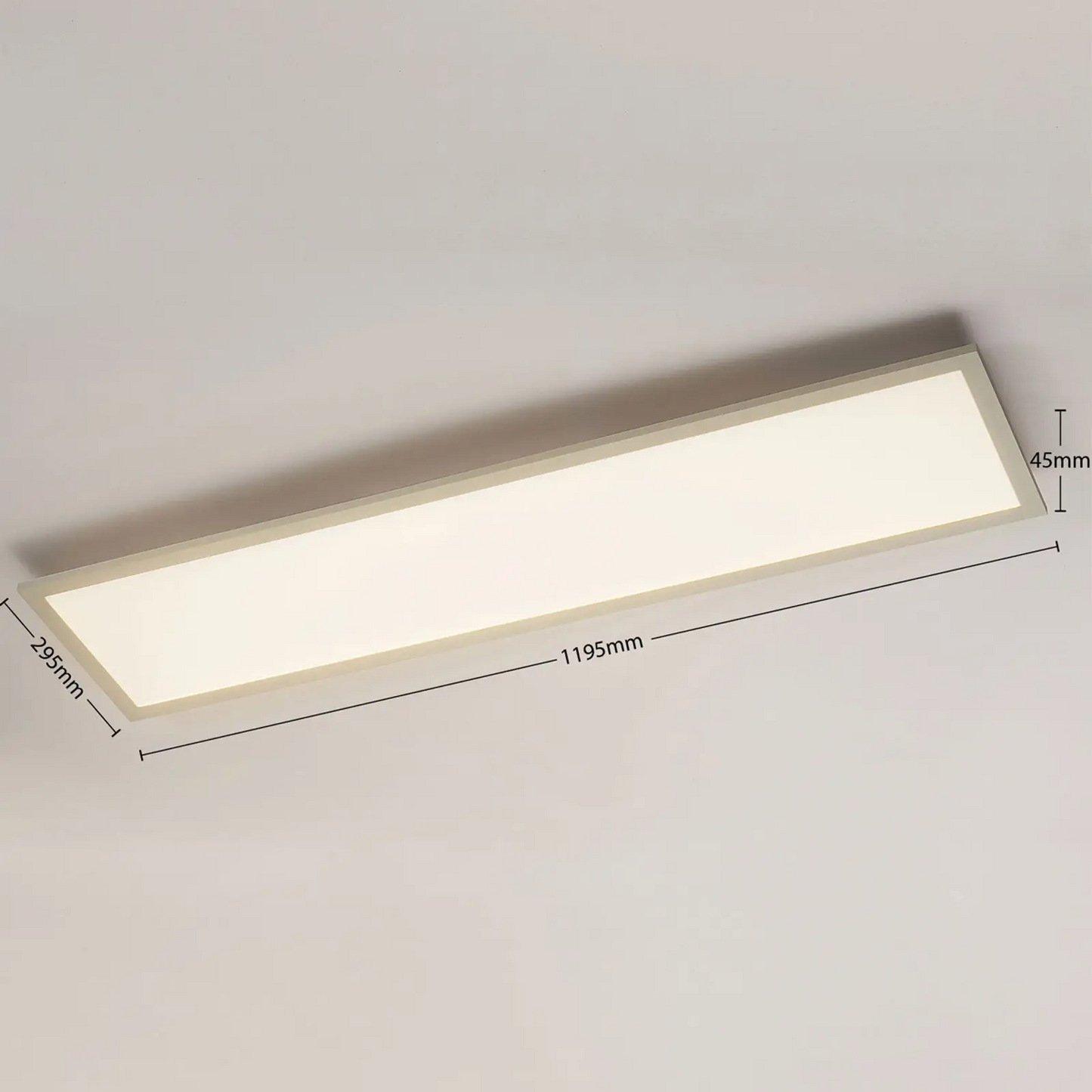 „Arcchio Enja“ LED skydelis, 119,5 cm x 29,5 cm