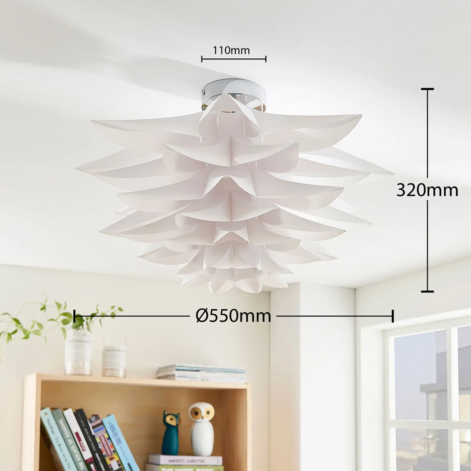 Lindby Smart LED lubinis šviestuvas Lavinja, RGB, programėlė