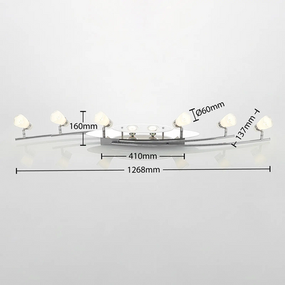 Lindby Danil LED prožektorius su stiklo gaubtais