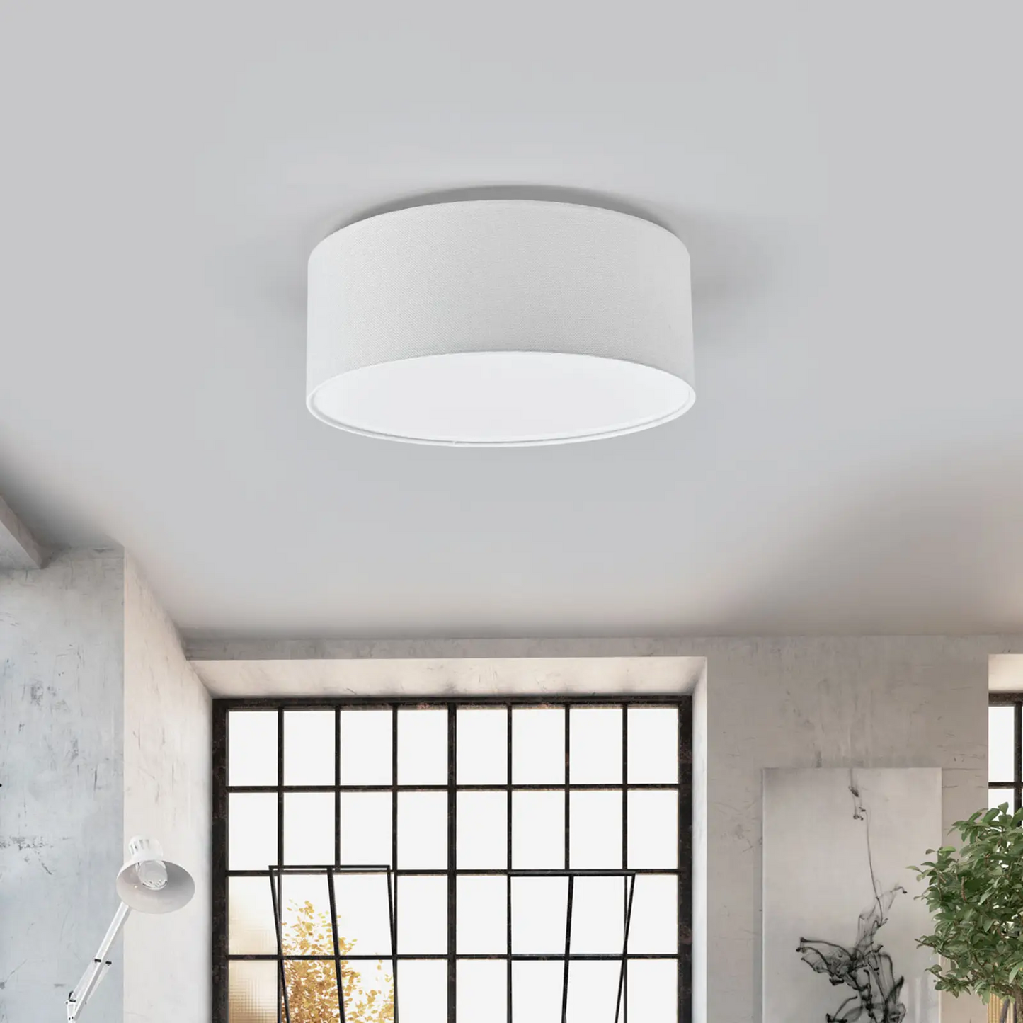 Balto audinio lubinis šviestuvas Henrika